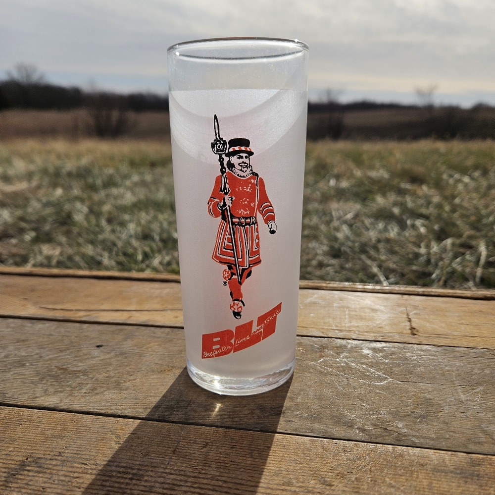 Beefeater Gin High Ball Glasses Frosted 12 Oz.